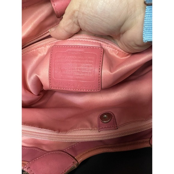 Coach Bleecker Beige & Pink Signature C Canvas Tote w/Matching Wallet See Desc - Picture 8 of 16